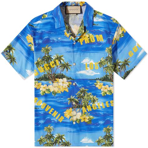 gucci mens silk shirts|gucci hawaiian shirt.